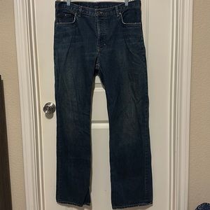 Banana Republic straight leg button fly men’s jeans. 36/34